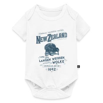 Aotearoa - Neuseeland - Baby Premium Kurzarmbody - Weiß - Vorne