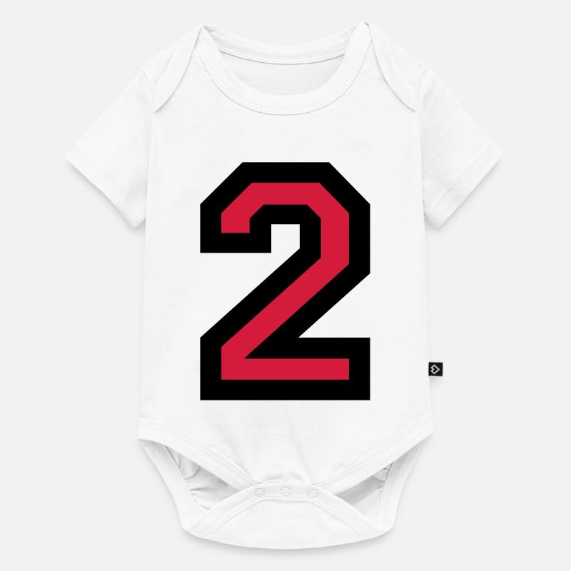 The Number Two 2 - Baby Premium short-sleeve bodysuit - white
