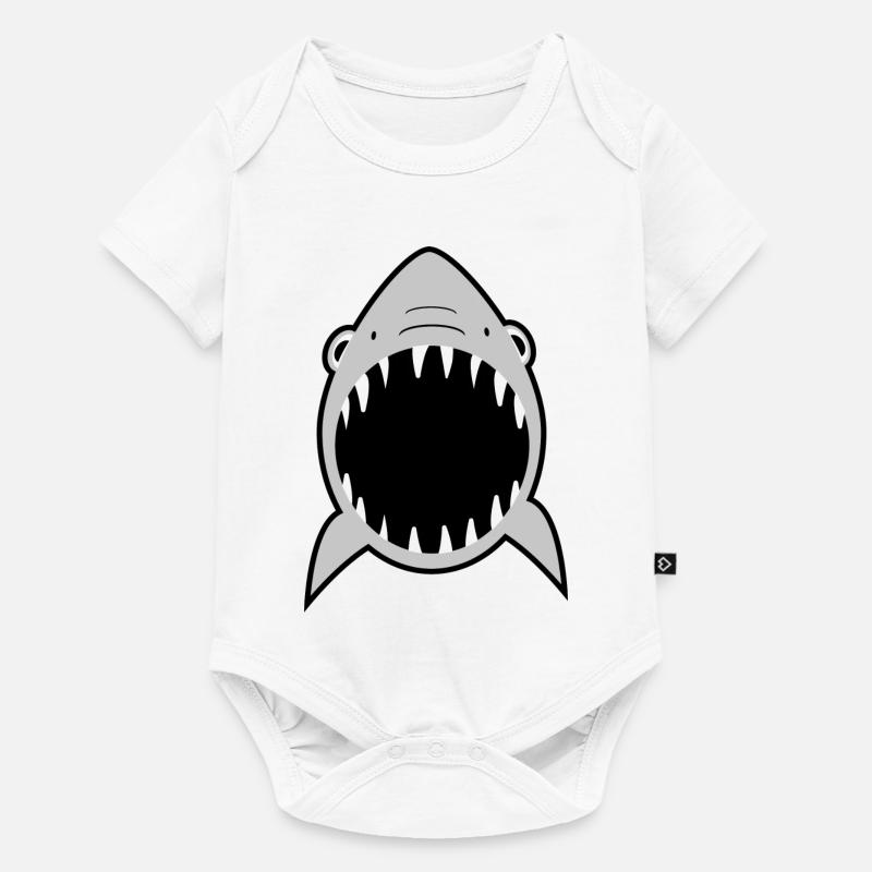 Requins - Body à manches courtes Premium Bébé - blanc
