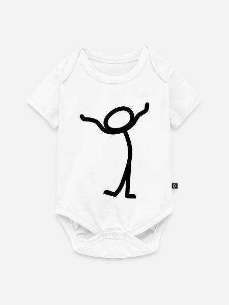 Comic - Baby Premium Kurzarmbody - Weiß