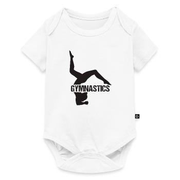 Gymnastique acrobatique - Body à manches courtes Premium Bébé - blanc - Devant