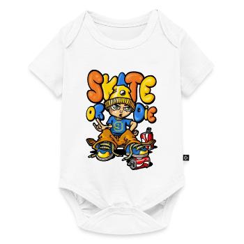 Skate and graffitis - Baby Premium Kurzarmbody - Weiß - Vorne