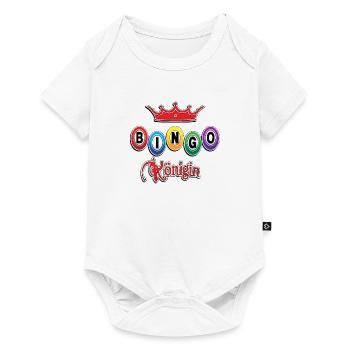 bingo king queen tee shirt - Baby Premium short-sleeve bodysuit - white - Front