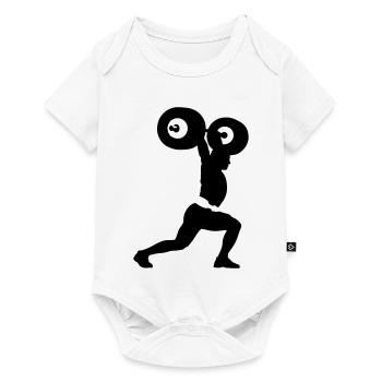 weightlifter - Baby Premium short-sleeve bodysuit - white - Front