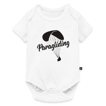 Paragliding - Baby Premium Kurzarmbody - Weiß - Vorne