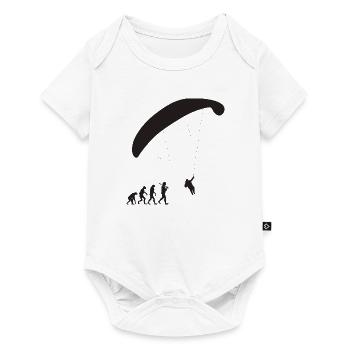 Paragliding Evolution - Baby Premium Kurzarmbody - Weiß - Vorne