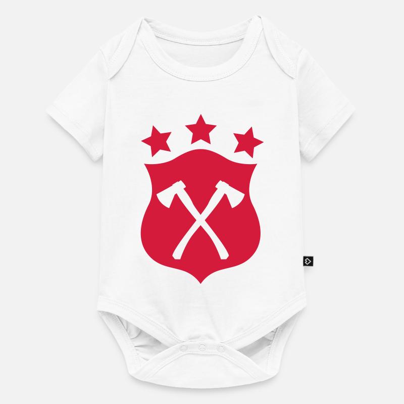 Lumberjack / Holzfäller / Bûcheron - Body à manches courtes Premium Bébé - blanc