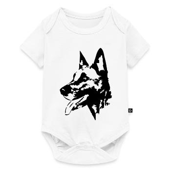 Malinois head - Baby Premium short-sleeve bodysuit - white - Front