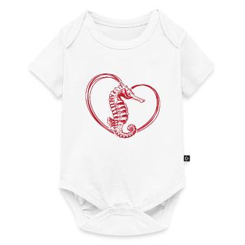 Seahorse - Baby Premium short-sleeve bodysuit - white - Front