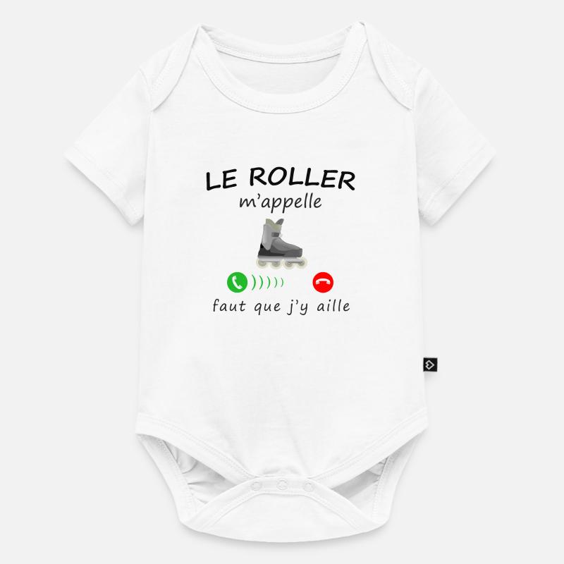 Le roller m'appelle de la collection "appel" - Body à manches courtes Premium Bébé - blanc