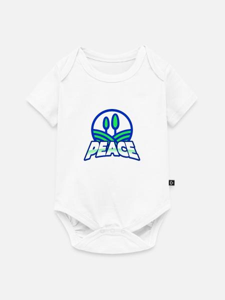Frieden 1 - Baby Premium Kurzarmbody - Weiß