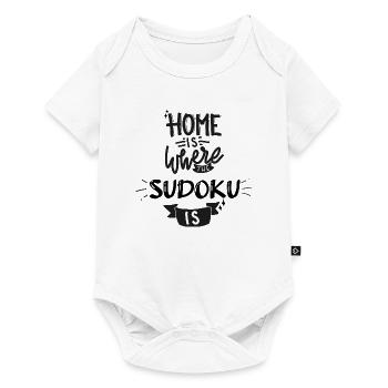 Passionate about Sudoku Game Gift Idea Man Woman - Baby Premium short-sleeve bodysuit - white - Front