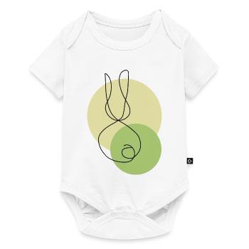 Hase lineart - Baby Premium Kurzarmbody - Weiß - Vorne