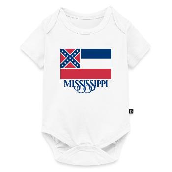Mississippi Flag - Baby Premium short-sleeve bodysuit - white - Front