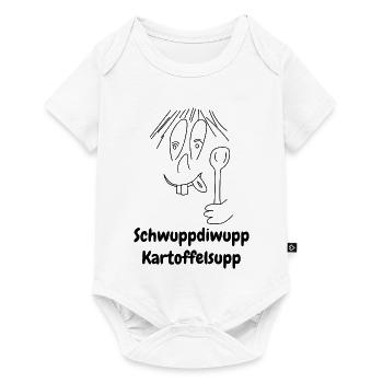 Schwuppdiwupp Kartoffelsupp, wenn s schnell geht! - Baby Premium Kurzarmbody - Weiß - Vorne