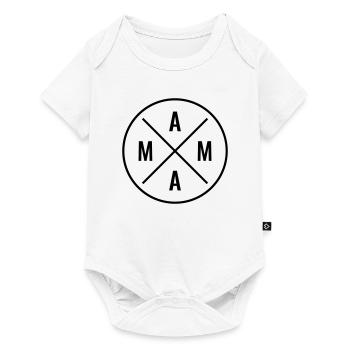 MAMA Mutter Muttertag Weihnachten Geburtstag Mama - Baby Premium Kurzarmbody - Weiß - Vorne