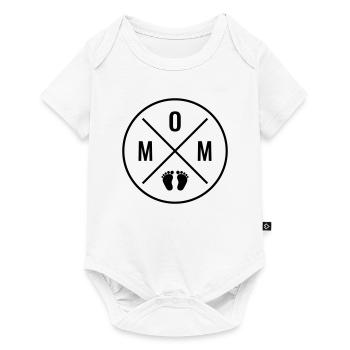 MOM Baby Baby Feet Mom Love Mother's Day Mom - Baby Premium short-sleeve bodysuit - white - Front