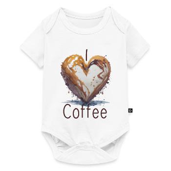 J’adore le café - Body à manches courtes Premium Bébé - blanc - Devant