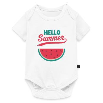 Bonjour Pastèque d’été - Body à manches courtes Premium Bébé - blanc - Devant