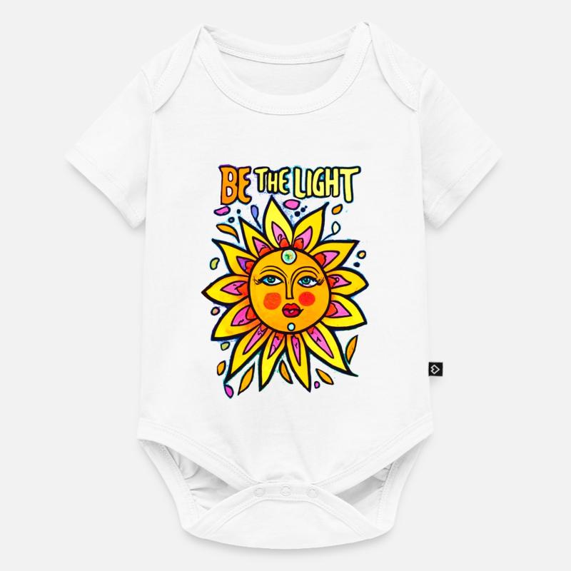 Be the Light - Baby Premium Kurzarmbody - Weiß