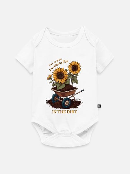 Kleingärtner Sprüche - Baby Premium Kurzarmbody - Weiß