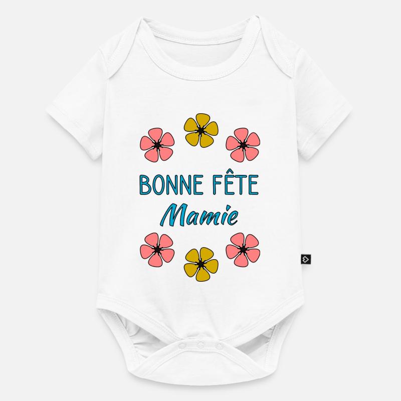 MAMIE - Body à manches courtes Premium Bébé - blanc