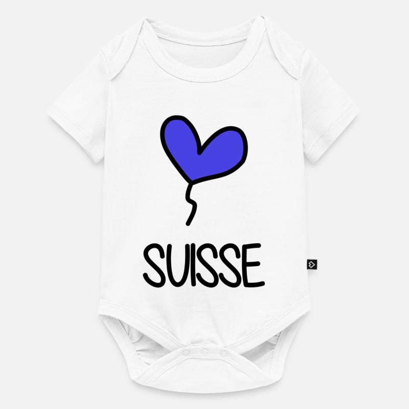 SUISSE - Body à manches courtes Premium Bébé - blanc