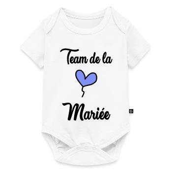 COUPLE. JUST MARRIED. EVJF. SAINT VALENTIN. LOVE. - Body à manches courtes Premium Bébé - blanc - Devant