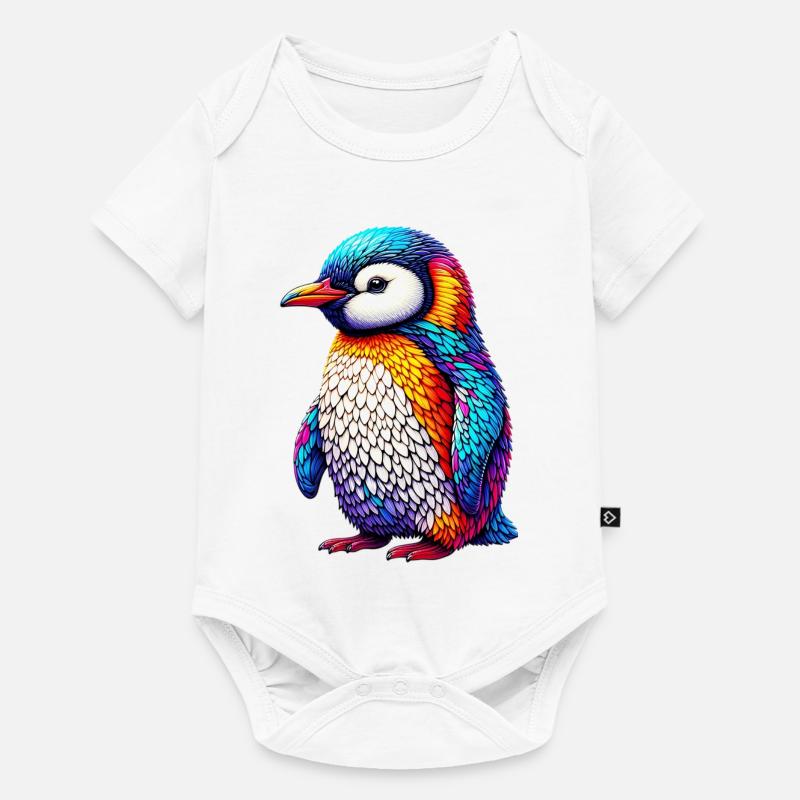 Pinguin - Baby Premium Kurzarmbody - Weiß