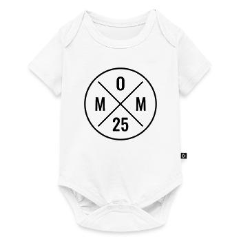 Mom 25 - Baby Ankündigung - Muttertag - Mama 2025 - Baby Premium Kurzarmbody - Weiß - Vorne