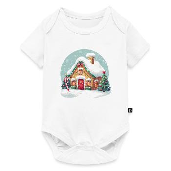 Christmas Gingerbread House - Baby Premium short-sleeve bodysuit - white - Front