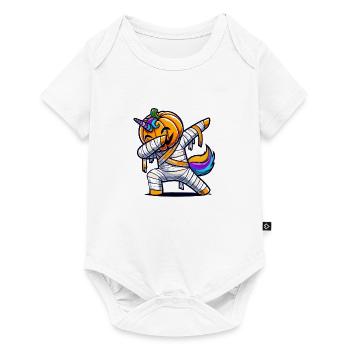 Dabbing Pumpkin Unicorn Mummy Unicorn Colorful - Baby Premium short-sleeve bodysuit - white - Front