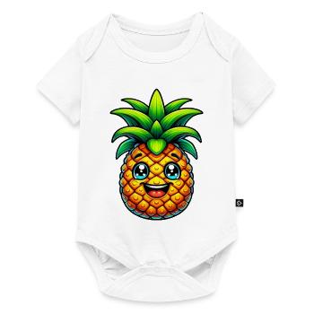 Ananas - Body à manches courtes Premium Bébé - blanc - Devant