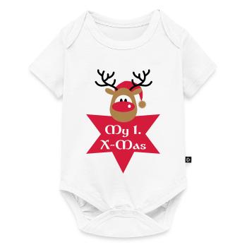 my first Christmas - Baby Premium short-sleeve bodysuit - white - Front