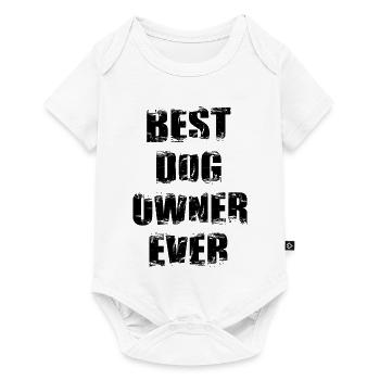 Meilleur propriétaire de chien de tous les temps - Body à manches courtes Premium Bébé - blanc - Devant