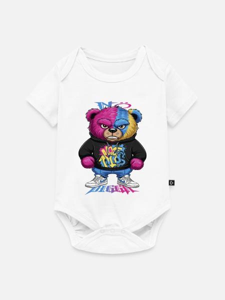 Grummelige Bär - Baby Premium Kurzarmbody - Weiß