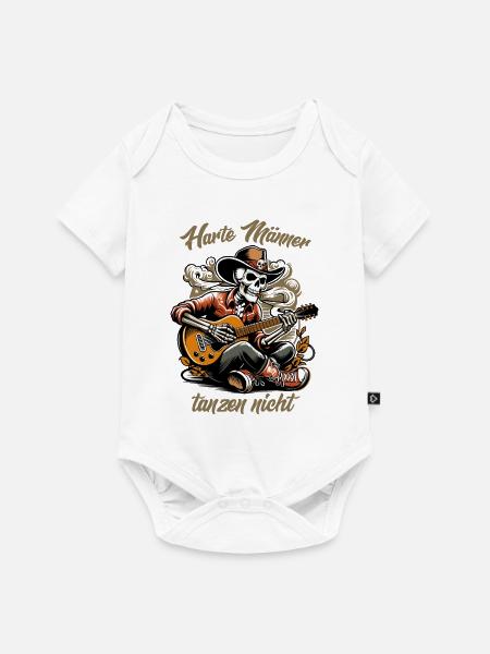 Harte Männer, tanzen nicht - Baby Premium Kurzarmbody - Weiß