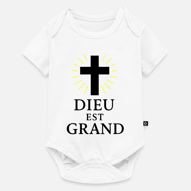 DIEU EST GRAND - Body à manches courtes Premium Bébé - blanc