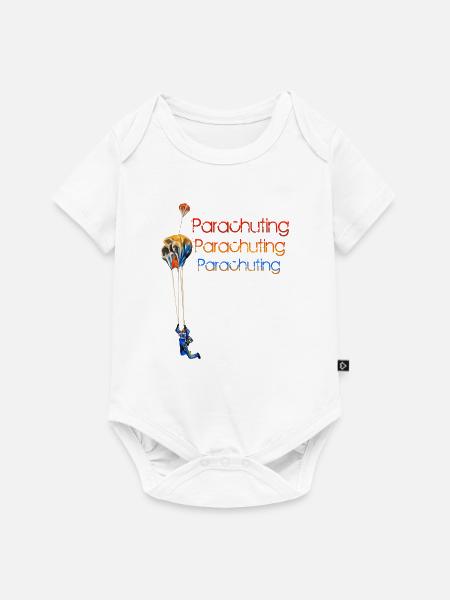Parachuting - Baby Premium Kurzarmbody - Weiß