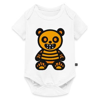 Bear Halloween Zombie - Baby Premium short-sleeve bodysuit - white - Front