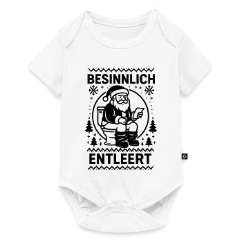 Contemplative Emptying Santa Claus Toilet - Baby Premium short-sleeve bodysuit - white - Front