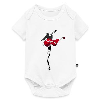Gitarrist - Baby Premium Kurzarmbody - Weiß - Vorne