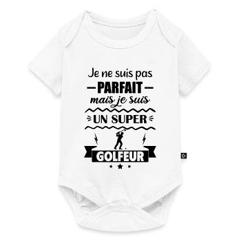 Not perfect but great golfer Golf - Baby Premium short-sleeve bodysuit - white - Front