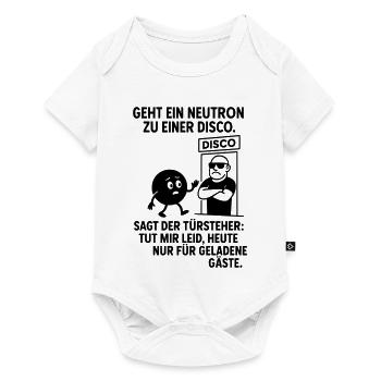 Neutron Disco – Lustiges Physik Party Design - Baby Premium Kurzarmbody - Weiß - Vorne
