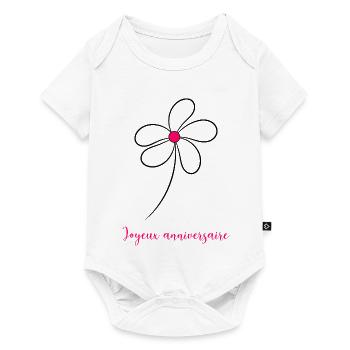 ANNIVERSARY. HAPPY BIRTHDAY. HAPPY BIRTHDAY. - Baby Premium short-sleeve bodysuit - white - Front