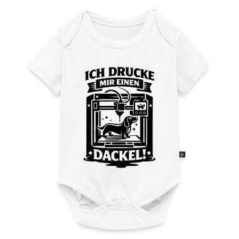 Teckel Teckel Imprimeur 3D Artisan - Body à manches courtes Premium Bébé - blanc - Devant