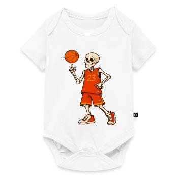 Skeleton Hoops 23 - Body à manches courtes Premium Bébé - blanc - Devant