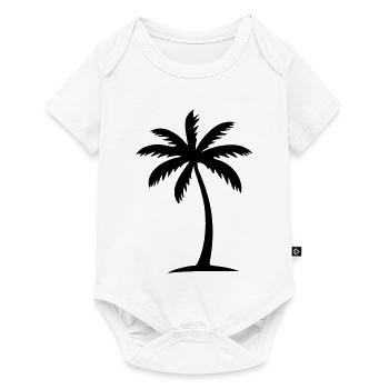 Icône de palmier - Body à manches courtes Premium Bébé - blanc - Devant