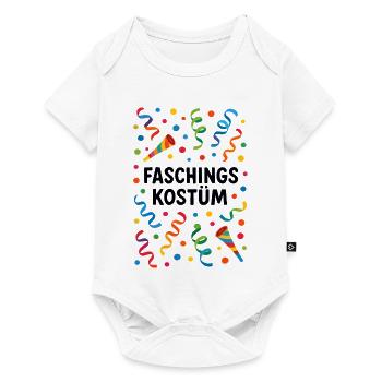 Fasching Kostüm Konfetti Faschingskostüm bunt - Baby Premium Kurzarmbody - Weiß - Vorne