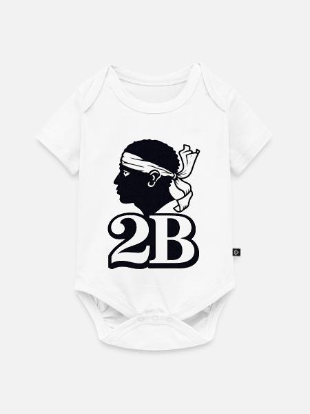 Korsika - Baby Premium Kurzarmbody - Weiß